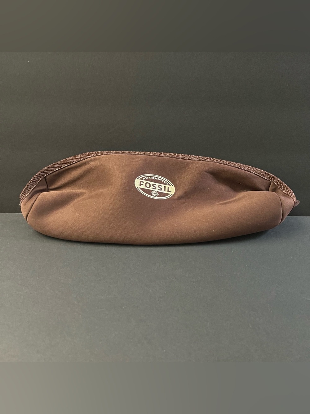 Authentic Fossil Brown Men’s Toiletry Pouch